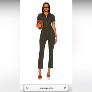 Chic Olive Green Jumpsuit